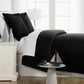 Luxe Microfiber Duvet Set, Black