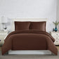 Luxe Microfiber Duvet Set, Brown