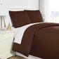 Luxe Microfiber Duvet Set, Brown