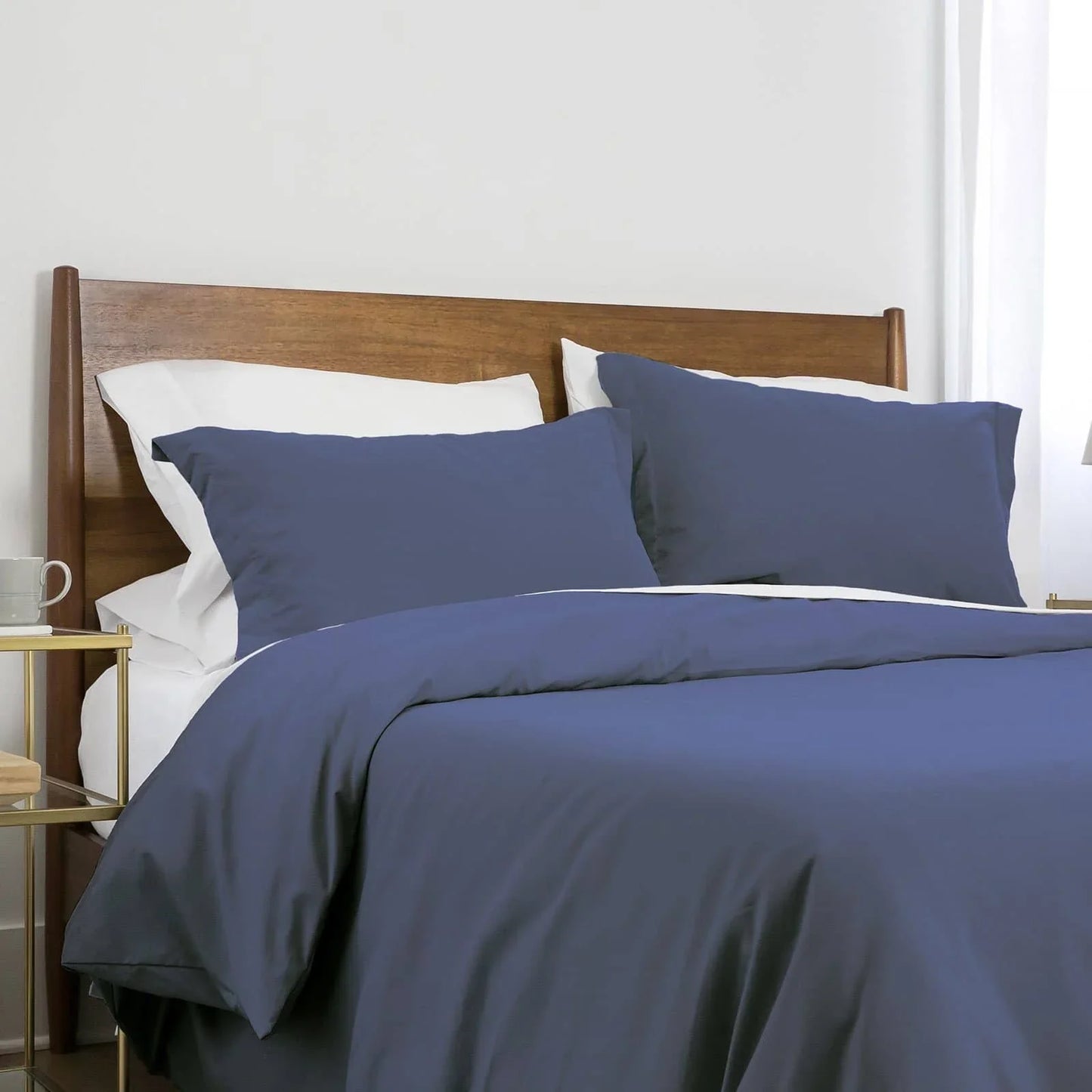 Luxe Microfiber Duvet Set, Denim