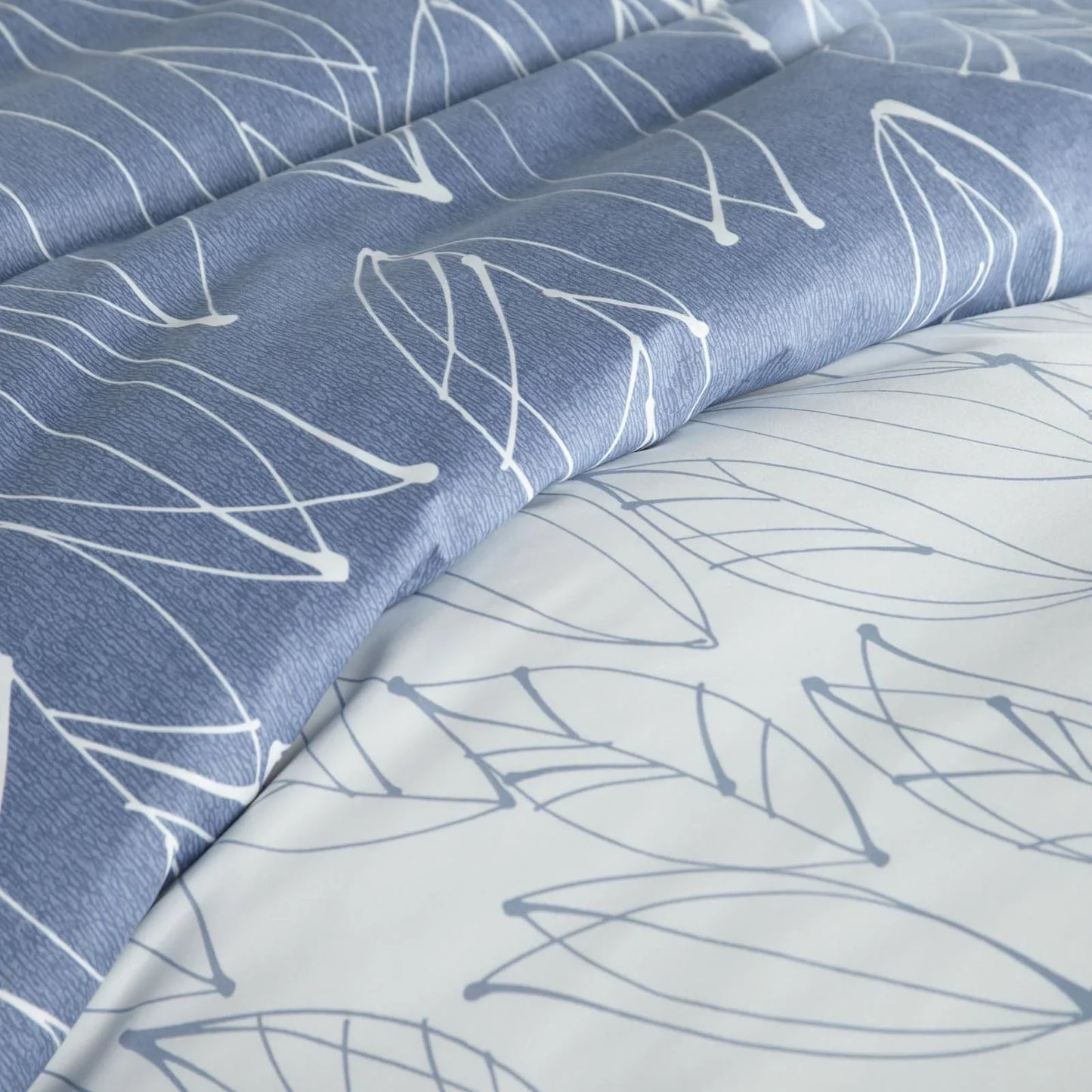 Botanical Reversible Comforter Set, Blue