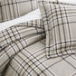 Simple Plaid Comforter Set, Mocha