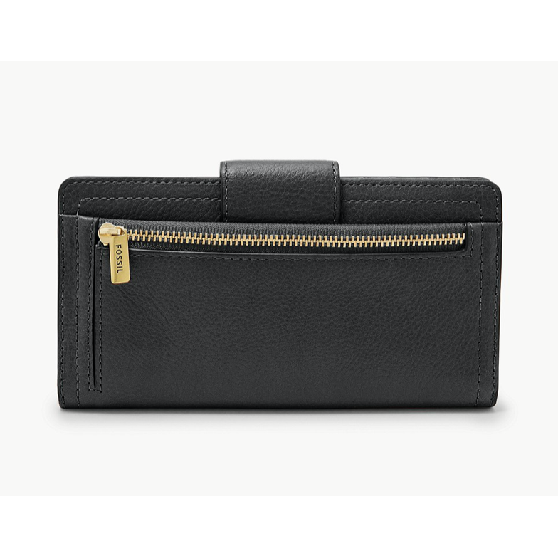 Fossil Logan RFID Tab Clutch, Black