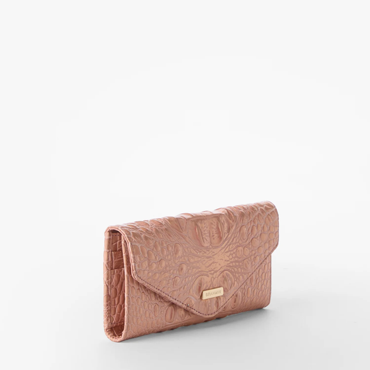 Brahmin Melbourne Collection Veronica Wallet, Rose Gold