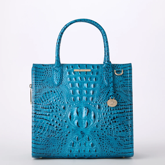 Brahmin Melbourne Collection Caroline Satchel, Vibrant Azure