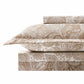 Madeline Print Duvet Slip Cover Set, Taupe